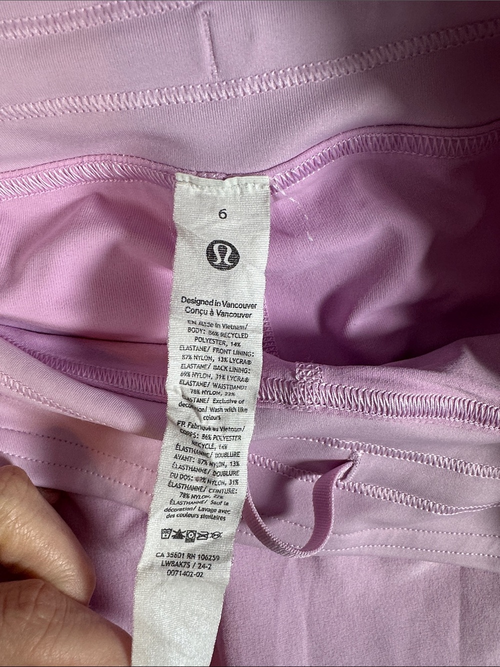 Lululemon Lightweight High-Rise Tennis Skirt Skort Women’s Size 6 - Picture 11 of 12